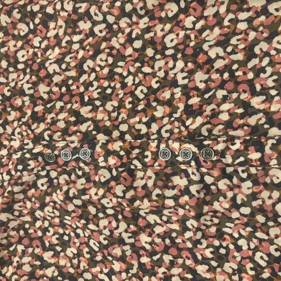 Zac-Rachel Women’s Floral Blouse Pink Green Cream | Size 1X Plus - Picture 2 of 5